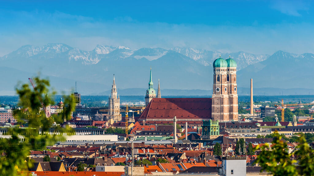 Panoramaansicht der Münchner Innenstadt